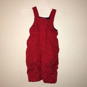 EUC LL Bean snow bibs 12-18 mo